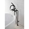 Aqua Vintage CCK8405DKL Freestanding Tub Faucet with Supply Line, Stop Valve, Oil Rubbed Bronze CCK8405DKL - alternate 2